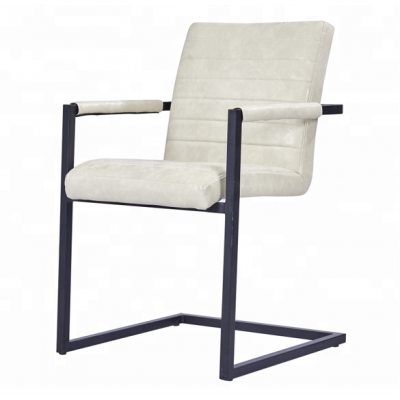 Wholesale Restaurant Luxury Hotel Dinning Chair With Armrest Metal Legs